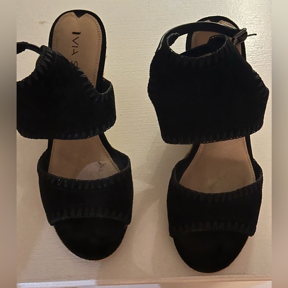 Via Spiga black suede sandals - Picture 2 of 6